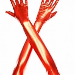 Music Legs Christmas Metallic Gloves