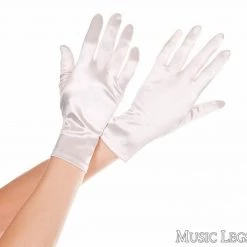 Music Legs Satin Gloves Accessories