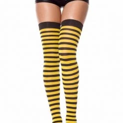 Music Legs Opaque Thigh Hi Christmas 10 Music Legs Opaque Thigh Hi Christmas