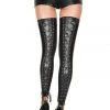 Music Legs Glossy Ribbon Tights Hosiery