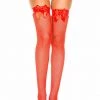 Music Legs Vinyl Top Bow Thigh Hi