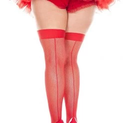 Music Legs Backseam Fishnet Thigh Hi Christmas