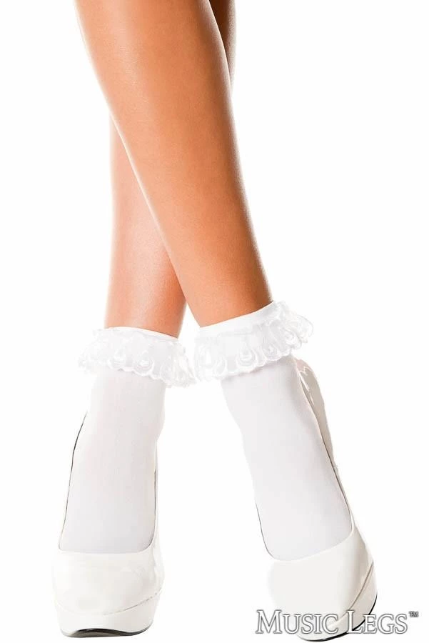 Music Legs Ruffle Ankle Hi Christmas 3 Music Legs Ruffle Ankle Hi Christmas