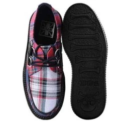 Women TUK V9594 Mixed Plaid Viva Low Creeper