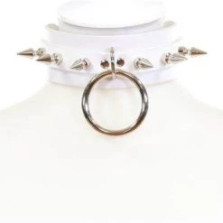 Funk Plus SPIKE RING CHOKER 1 3/4" WIDE