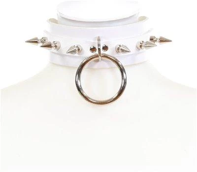 Funk Plus SPIKE RING CHOKER 1 3/4" WIDE 1 Funk Plus SPIKE RING CHOKER 1 3/4" WIDE