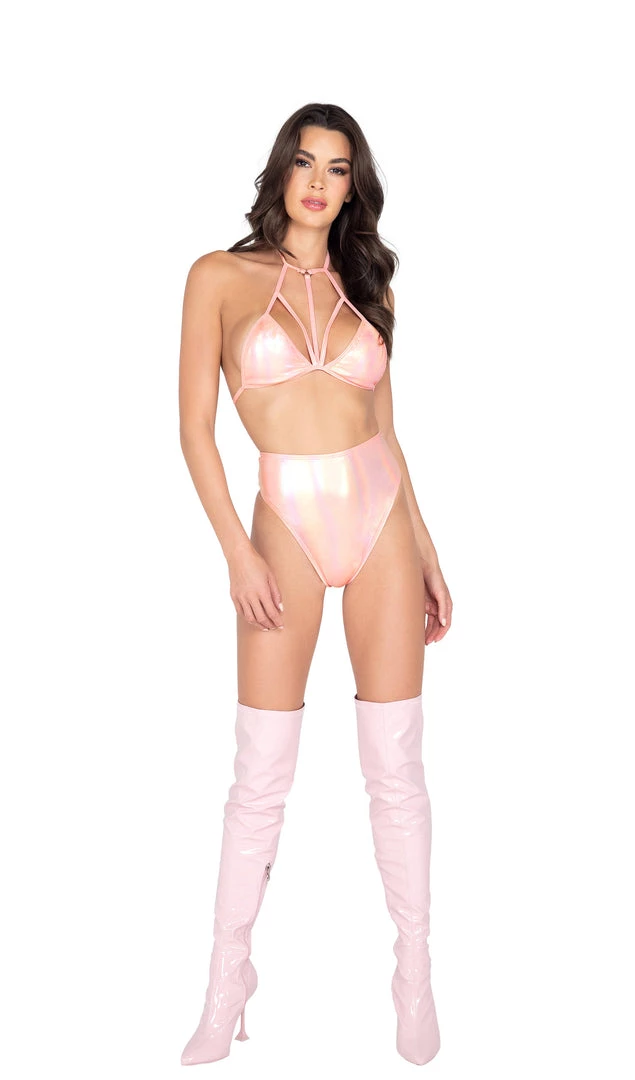 Roma Women Iridescent High Waisted Shorts 1 Roma Women Iridescent High Waisted Shorts