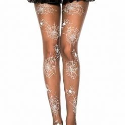 Music Legs "Spider Web" Pantyhose Halloween