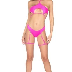 Roma Women Underboob Cutout Tie Top