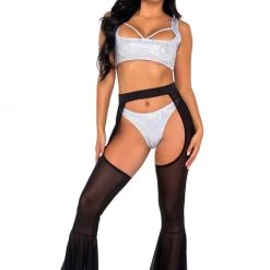 Roma Women Shimmer Crop Top