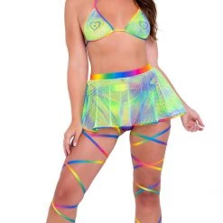 Roma Tie-Dye Fishnet Bikini Top Women