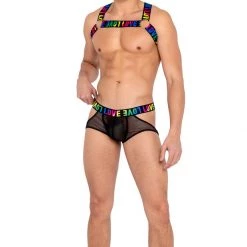 Roma Mens Pride Fishnet Jockstrap