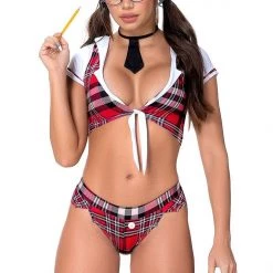 Mapale Lingerie School Girl 3PC Set Women