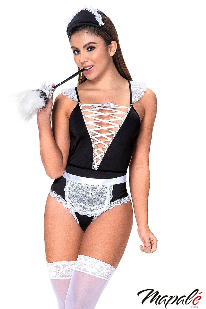 Mapale Lingerie French Maid 3PC Set Women 1 Mapale Lingerie French Maid 3PC Set Women