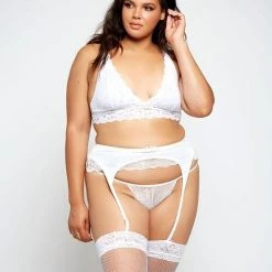 ICollection Lace Garter Belt With Double Sided Panels 10 ICollection Lace Garter Belt With Double Sided Panels