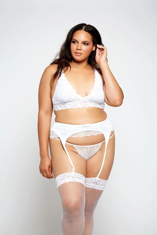 ICollection Lace Garter Belt With Double Sided Panels 5 ICollection Lace Garter Belt With Double Sided Panels