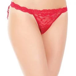 Coquette Christmas Mesh & Lace Panty With Bow