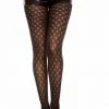 Music Legs Diamond Fence Sheer Pantyhose