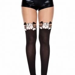 Music Legs Hosiery Skull Pantyhose