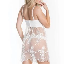 Coquette Tulle & Lace Babydoll Set