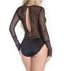 Coquette Long Sleeve Teddy Lingerie