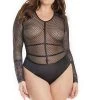 Coquette Long Sleeve Teddy Lingerie