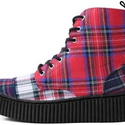 Women TUK-A9596 Mixed Plaid Casbah Boot