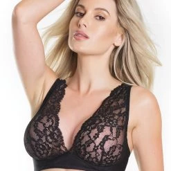 Coquette Lace Bra With Microfiber Band 14 Coquette Lace Bra With Microfiber Band