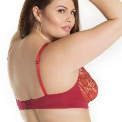 Coquette Lace Bra With Microfiber Band