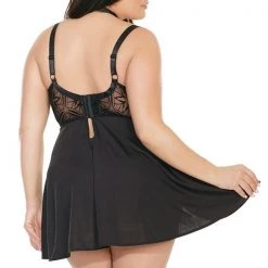 Coquette Lingerie Halter Neck Babydoll Set