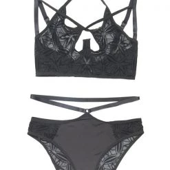 Coquette Halter Neck Bra & Panty Set Festival