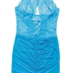 Coquette Scallop Stretch Lace & Microfiber Chemise