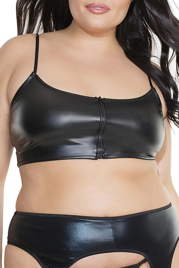 Coquette Matte Wet Look Bralette Christmas 1 Coquette Matte Wet Look Bralette Christmas