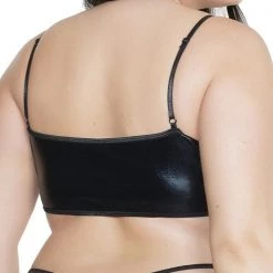 Coquette Wet Look Strappy Bralette Festival