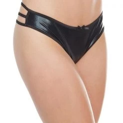 Coquette Strappy Wet Look Thong