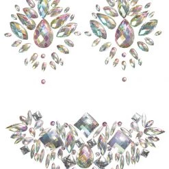 Coquette Rhinestone Pasties & Body Jewel Set Christmas
