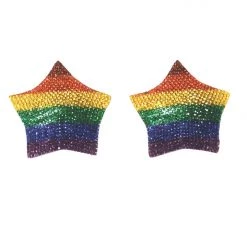 Coquette Pride Rhinestone Rainbow Pasties