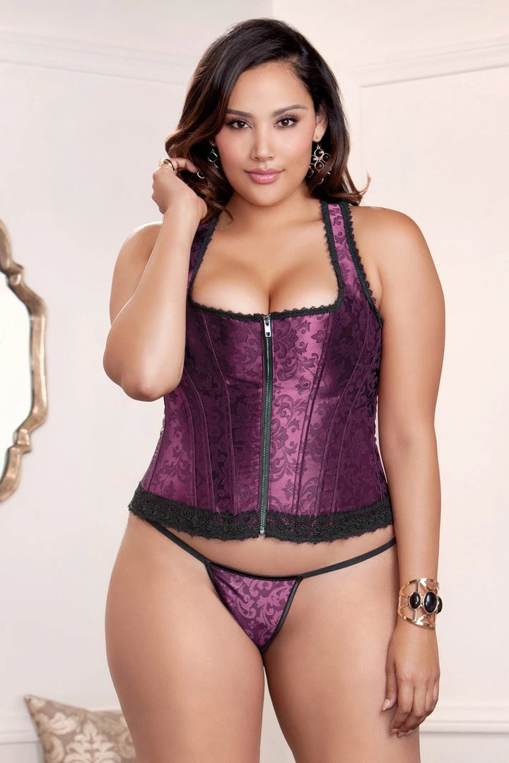 ICollection Brocade Racerback Corset 1 ICollection Brocade Racerback Corset