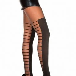 Music Legs Boot Design Pantyhose Hosiery