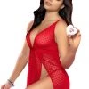 Mapale Lingerie Slit Sides Babydoll & G-String Women