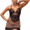Mapale Lingerie Snake Print Babydoll
