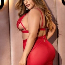 Mapale Lingerie Women Cutout Chemise