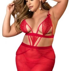 Mapale Lingerie Women Cutout Chemise