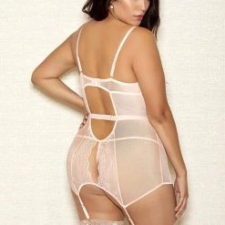 ICollection Glitter Lame & Foil Lace Chemise