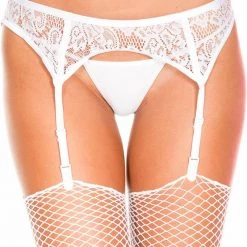 Music Legs Christmas Lace Garterbelt