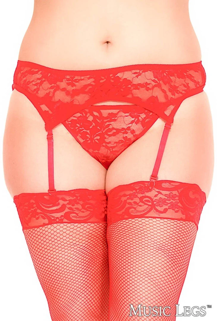 Music Legs Lace Garterbelt & Panty Accessories 3 Music Legs Lace Garterbelt & Panty Accessories