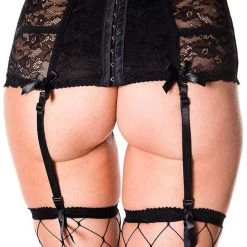 Music Legs Soft Floral Lace Garterbelt Accessories