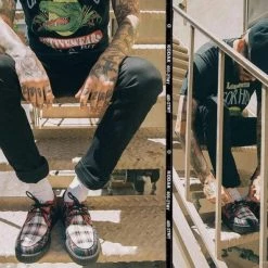 Women TUK V9594 Mixed Plaid Viva Low Creeper