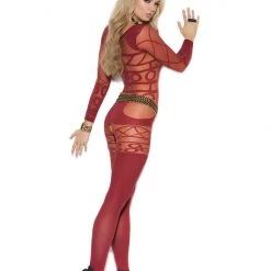 Vivace Women Sheer And Opaque Bodystocking