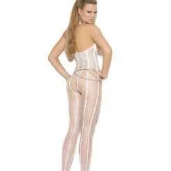 Vivace Open Bust Crochet Bodystocking